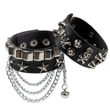 Studded Punk Bracelet Goth Cuff Wristband