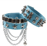 Studded Punk Bracelet Goth Cuff Wristband