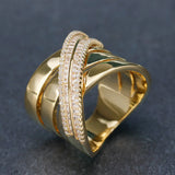 Glossy Zircon Ring for Women Bohemian Beach Jewelry