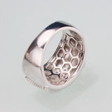 Zipper Style Cubic Zircon Finger Ring Charm Jewelry