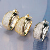Zipper Style Cubic Zircon Finger Ring Charm Jewelry