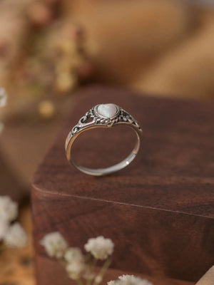 Heart Shape Australian Treasure Ring S925 Sterling Silver with Diamonds