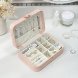 Portable Jewelry Box Organizer Display Travel Case