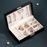 Portable PU Jewelry Box Organizer Travel Jewelry Case