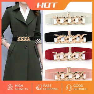 Punk Leather Belts Girls Waist Chain Casual Dress Skirt Decoration