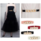Punk Leather Belts Girls Waist Chain Casual Dress Skirt Decoration