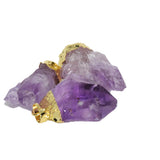 Purple Crystal Stone Pendant for Women Necklace Geode Druzy Amethyst Jewelry