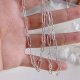 925 Silver Chain Necklace Twisted Yellow Fine Jewelry Gift
