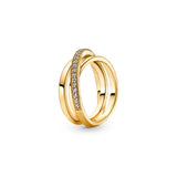 925 Silver Round Crystal Ring Heart Wishbone Engagement Wedding Rings