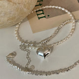 Heart-shaped Freshwater Pearl Necklace for Women