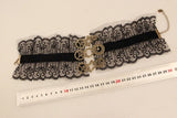 Gothic Punk Gear Lace Choker Necklace