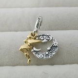 925 Sterling Silver Padlock Heart Pendant Charms Beads for Bracelet