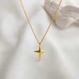 Cross Pendant Necklace for Women, 925 Sterling Silver
