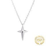 Cross Pendant Necklace for Women, 925 Sterling Silver