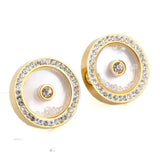 Crystal Austrian Shell Zircon Earrings for Women