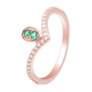 Silver Women's Wedding Bands Ring Set
