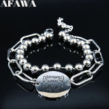 Stainless Steel Friendship Bracelets Silver B1829S01