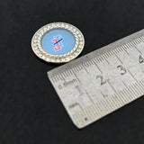 Alloy Round Oil Sealing Sticker Letter Pendant Charm Jewelry
