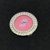 Alloy Round Oil Sealing Sticker Letter Pendant Charm Jewelry