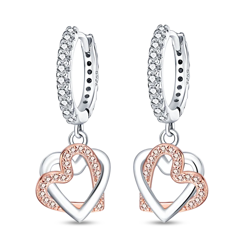 925 Silver Flower Insect Stud Earrings Geometric Circle Silver 925 Pendientes