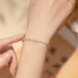 Thin 2.5mm Moonstones Crystal Beaded Bracelet for Women YBR662
