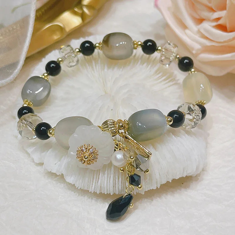 Ethnic Style Agate Crystal Beaded Bracelets for Women YBR654