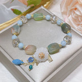 Ethnic Style Agate Crystal Beaded Bracelets for Women YBR654