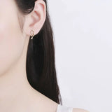 925 Sterling Silver Hip-Hop Earrings - Girls' Holiday Choice