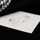 925 Sterling Silver Hip-Hop Earrings - Girls' Holiday Choice