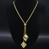 Geometric Necklace for Women Long Necklace Jewelry N1525-2S03