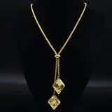 Geometric Necklace for Women Long Necklace Jewelry N1525-2S03