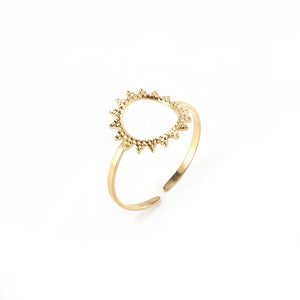 Women's Stainless Steel Engagement Wedding Ring