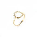 Women's Stainless Steel Engagement Wedding Ring