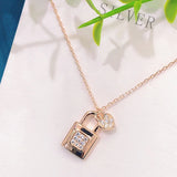 925 Silver Rose 18k Non Allergic Necklace for Women