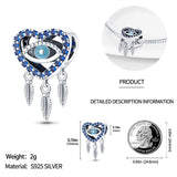 Moon Charm Bead Round Charm Fit Bracelet DIY Jewelry Making Gift