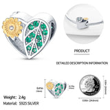 Moon Charm Bead Round Charm Fit Bracelet DIY Jewelry Making Gift