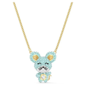 Crystal Mouse Necklace Women's Jewelry Gift