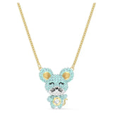 Crystal Mouse Necklace Women's Jewelry Gift