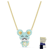 Crystal Mouse Necklace Women's Jewelry Gift