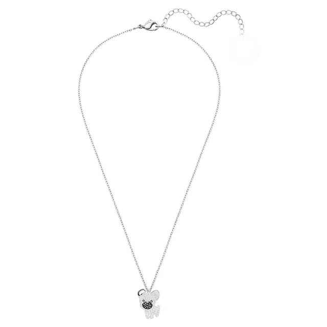 Summer Women's Dog Crystal Necklace Unique Gift