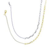 Summer Women Girl Jewelry Paper Clip CZ Tennis Chain Anklet