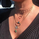 925 Sterling Silver Heart Pendant with Rainbow Cz