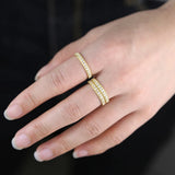 Dainty CZ Promise Ring for Women Wedding Party Jewelry Gift