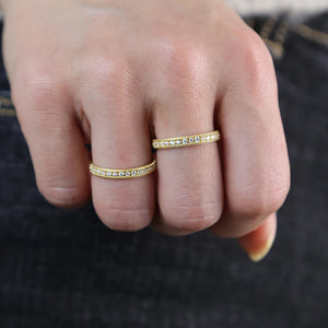 Dainty CZ Promise Ring for Women Wedding Party Jewelry Gift