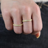 Dainty CZ Promise Ring for Women Wedding Party Jewelry Gift