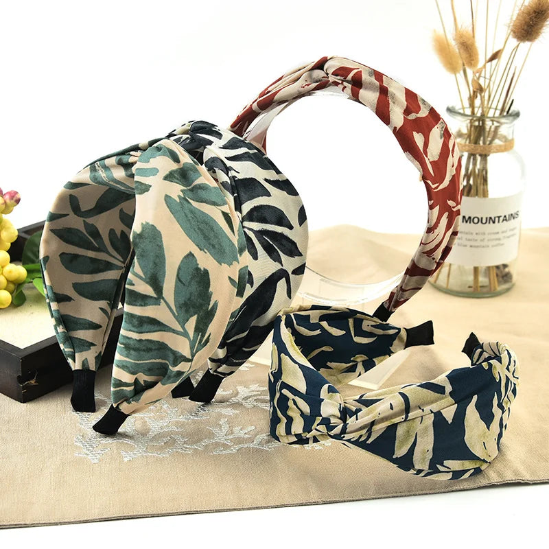 Vintage Leaf Stamp Hair Band Women's Hair Accessories