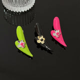 Y2k Harajuku Heart Flower Hair Clips for Women