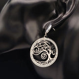 Tree of Life Crystal Stainless Steel Earrings for Women