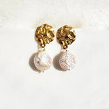 Baroque Pearl Drop Dangle Earrings Women Statement Sweet Stud Mother's Gift