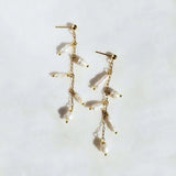 Baroque Pearl Drop Dangle Earrings Women Statement Sweet Stud Mother's Gift